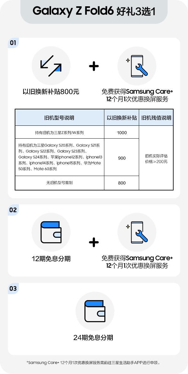 Galaxy Z Fold6预约购机权益