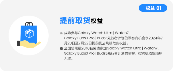 Galaxy Watch Ultra | Watch7提前取货权益